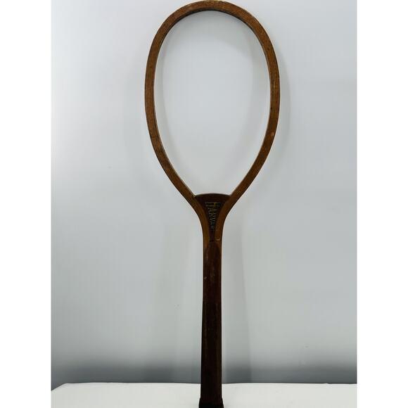 Antique 1900's Kent Pawtucket RI Harvard Cambridge Wood Tennis Racket Racquet - Picture 2 of 10